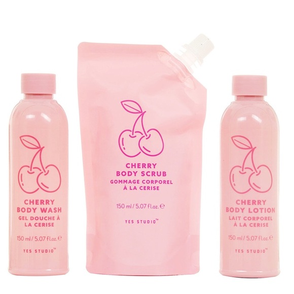 Yes Studio Cherry Baby Happy Bathing Three Piece Gift Set - Picture 2 of 2